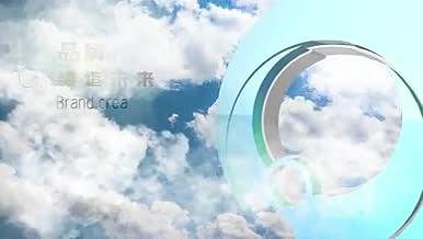 企业宣传片大气3D云层LOGO文字标题AE模板视频的预览图